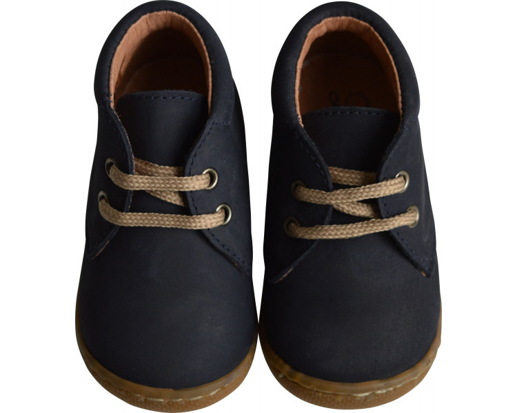 Chaussures Bottillons Lucien lacets - nubuck BLEU MARINE