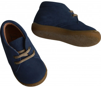 Chaussures Bottillons Lucien lacets - nubuck BLEU NAVY