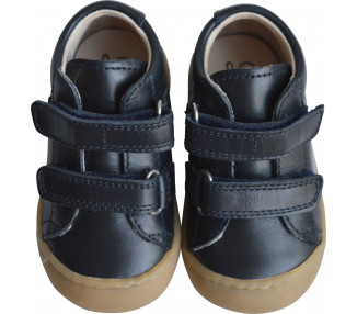 Chaussures bébé SCRATCH SOUPLES Max - cuir MARINE