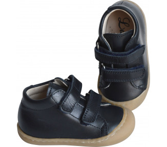 Chaussures bébé SCRATCH SOUPLES Max - cuir MARINE