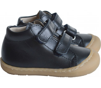 Chaussures bébé SCRATCH SOUPLES Max - cuir MARINE