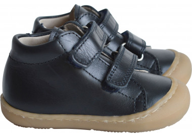 Chaussures mixtes à scratchs bleu marine bébé