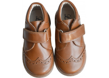 Chaussures en cuir à scratchs de qualité pour bébés et enfants filles et garçons