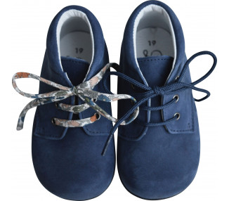 Chaussures Bottillons SOUPLES Azylis épurés - nubuck BLEU NAVY