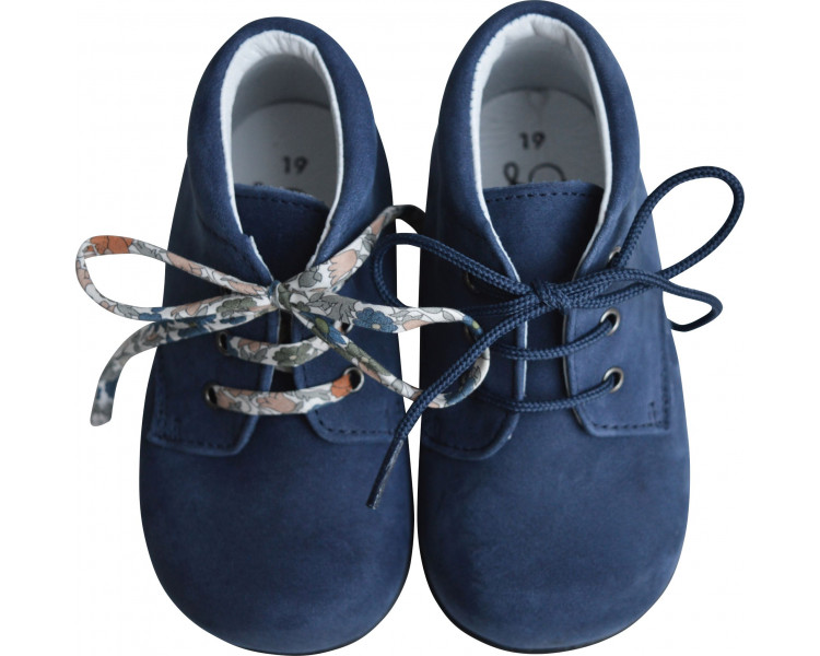 Chaussures Bottillons SOUPLES Azylis épurés - nubuck BLEU NAVY