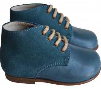Chaussures pour bébé et enfant en cuir et nubuck confortable