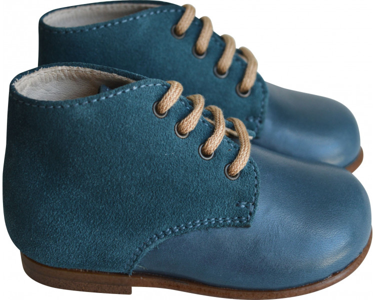 Chaussures Bottillons Hector - cuir BLEU canard