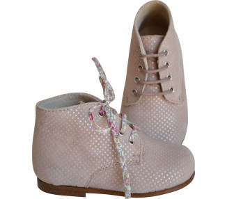 Bottillons montants pour bébés en cuir souple confortable