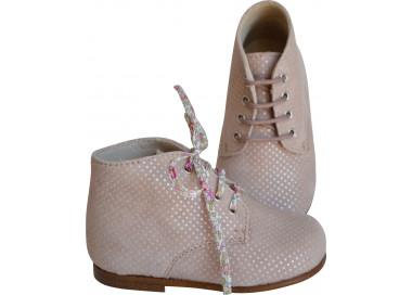 Bottillons montants pour bébés en cuir souple confortable