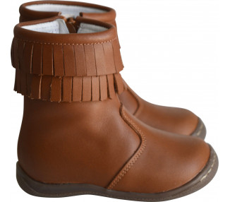 Bottines Azylis SOUPLES - CUIR CAMEL