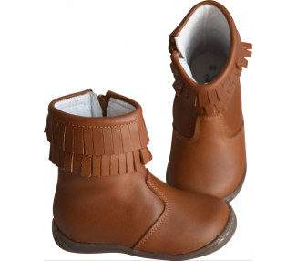 Bottines Azylis SOUPLES - CUIR CAMEL