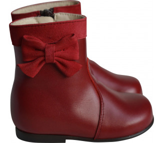 Bottines Boots Héloïse - cuir ROUGE