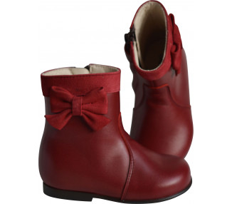 Bottines Boots Héloïse - cuir ROUGE