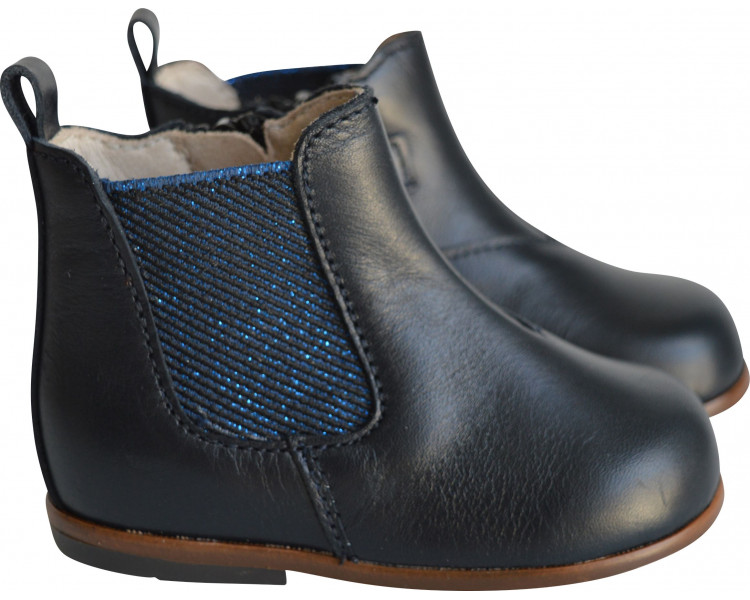Boots pour bébés filles en cuir pratiques et souples