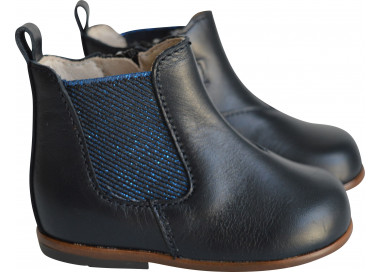 Boots pour bébés filles en cuir pratiques et souples