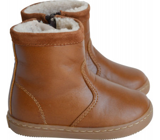 Bottines Boots FOURREES Jude - cuir CAMEL