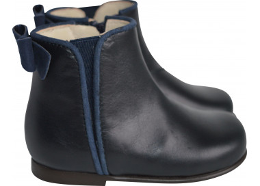 Boots bottines élégantes en cuir pour bébé fille