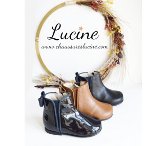 Boots bottines pour bébé fille avec joli noeud arrière