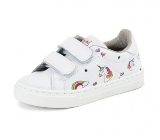 Baskets cuir VELCRO - LICORNE