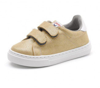 Baskets cuir VELCRO - OR