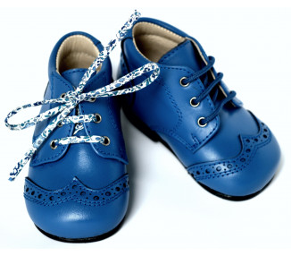 Chaussures Bottillons Adonis Bout golf - cuir BLEU ROYAL