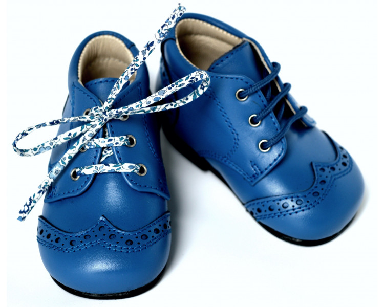 Chaussures Bottillons Adonis Bout golf - cuir BLEU ROYAL