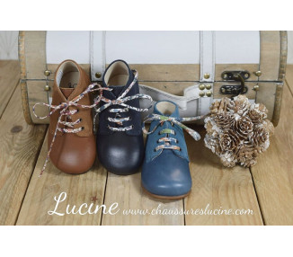 Bottillons montants mixtes à lacets pour bébés et enfants