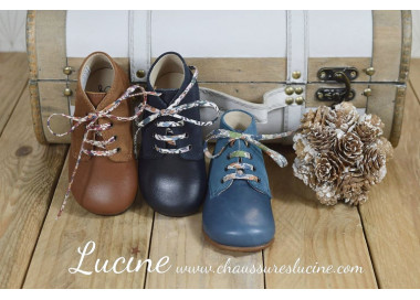 Bottillons montants mixtes à lacets pour bébés et enfants
