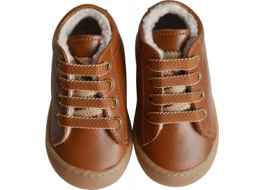 Chaussures mixtes fourrées laine pour bébés filles et garçons