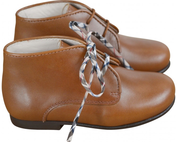 Chaussures montantes pour enfants en cuir tailles 24 à 34