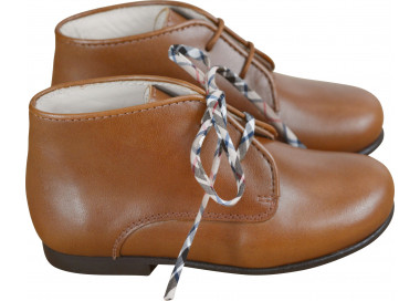 Chaussures montantes pour enfants en cuir tailles 24 à 34
