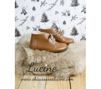 Bottilons montants en cuir pour enfants