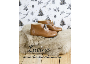 Bottilons montants en cuir pour enfants