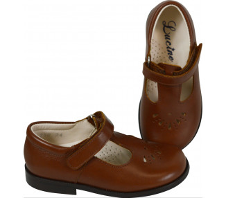 Alma VELCRO RESISTANTES - cuir COGNAC