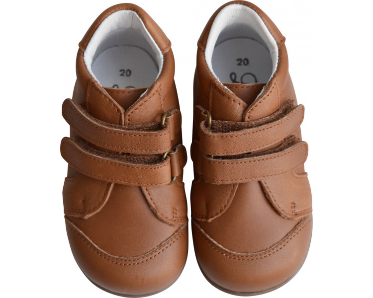 Chaussures Bottillons SCRATCH Bébé Azylis SPORT - cuir CAMEL