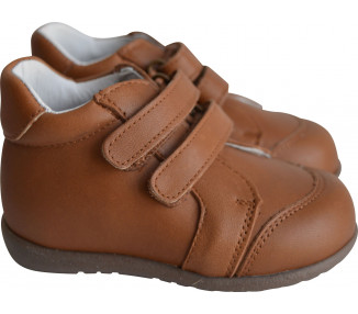 Chaussures Bottillons SCRATCH Bébé Azylis SPORT - cuir CAMEL