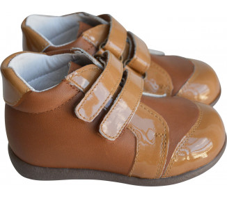 Chaussures Bottillons Azylis SPORT SCRATCHS - cuir et vernis CAMEL