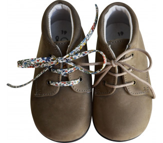 1ers PAS- Azylis très SOUPLES- Nubuck KAKI-Epurée