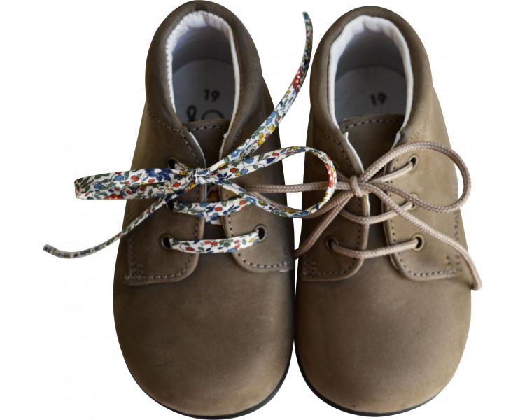 1ers PAS- Azylis très SOUPLES- Nubuck KAKI-Epurée 1ers PAS- Azylis très SOUPLES- Nubuck KAKI-Epurée