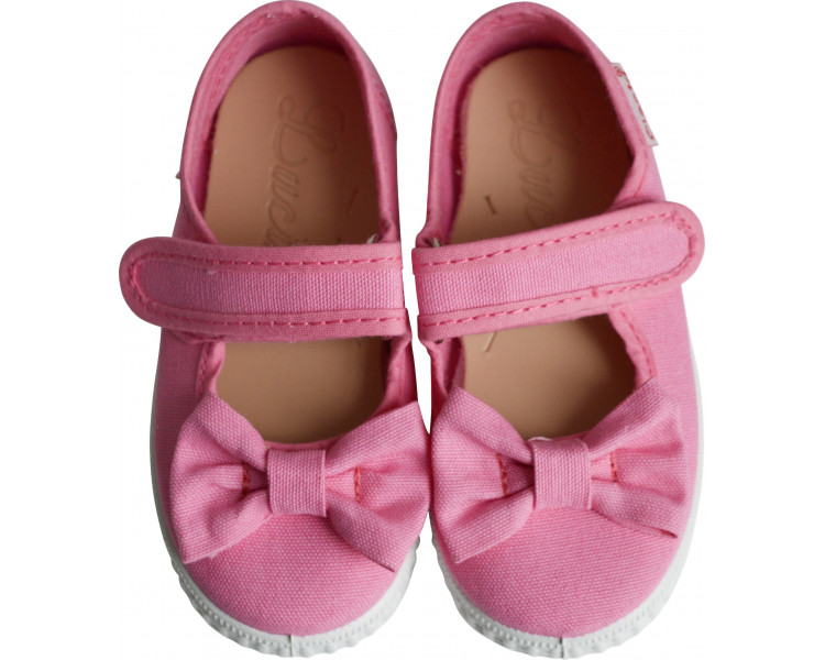 Babies velcro - NOEUD Rose Babies velcro - NOEUD Rose