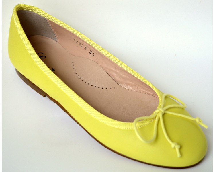 Ballerines - CUIR JAUNE T37 à 40 Ballerines - CUIR JAUNE T37 à 40