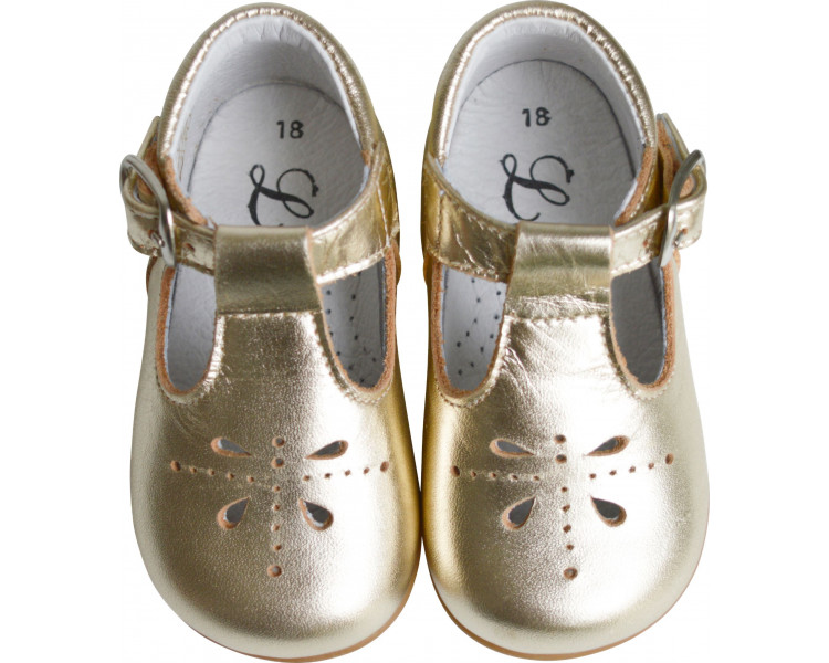 Chaussures Salomés SOUPLES Azylis perfo OR