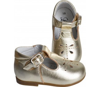 Chaussures Salomés SOUPLES Azylis perfo OR