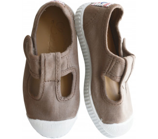 Chaussures Sandales en TOILES Salomé enfant - TAUPE