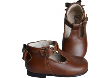 Chaussures montantes pour bébé fille en cuir de qualité