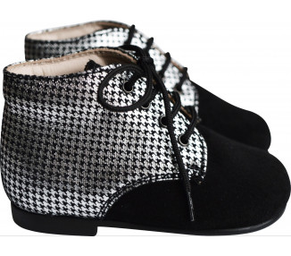 Chaussures pour bébé fille noir et argent