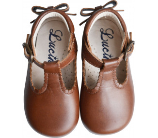 Chaussures pour bébé fille en cuir doublées cuir