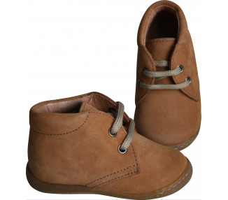 Chaussures Bottillons Lucien lacets - nubuck CAMEL