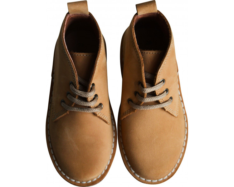 Chaussures garçon derbies à lacets Victor - nubuck CAMEL