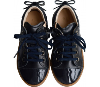 Sneakers ZIP - cuir bleu MARINE